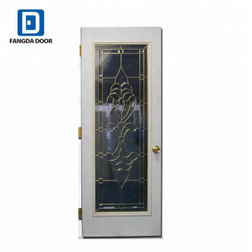 Luxury Glass Door with Brass Door Hinges